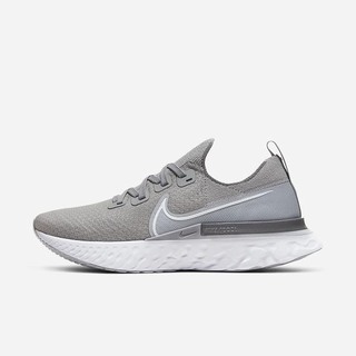 Adidasi Alergare Nike React Infinity Run Flyknit Barbati Gri Metal Argintii Albi | SYIQ-95720